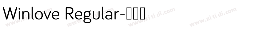 Winlove Regular字体转换